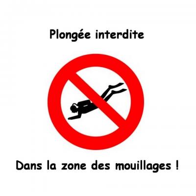 Plongée interdite